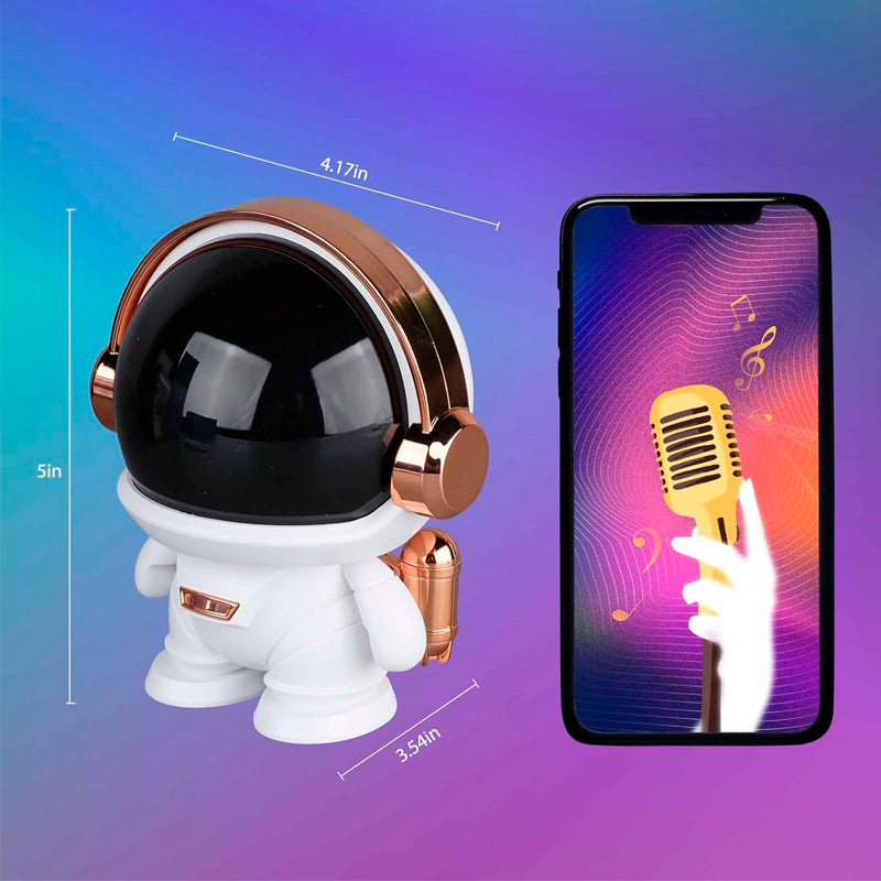 Astronauta con Parlante K-29 | Luz, música y diseño en un solo dispositivo🔉🎵