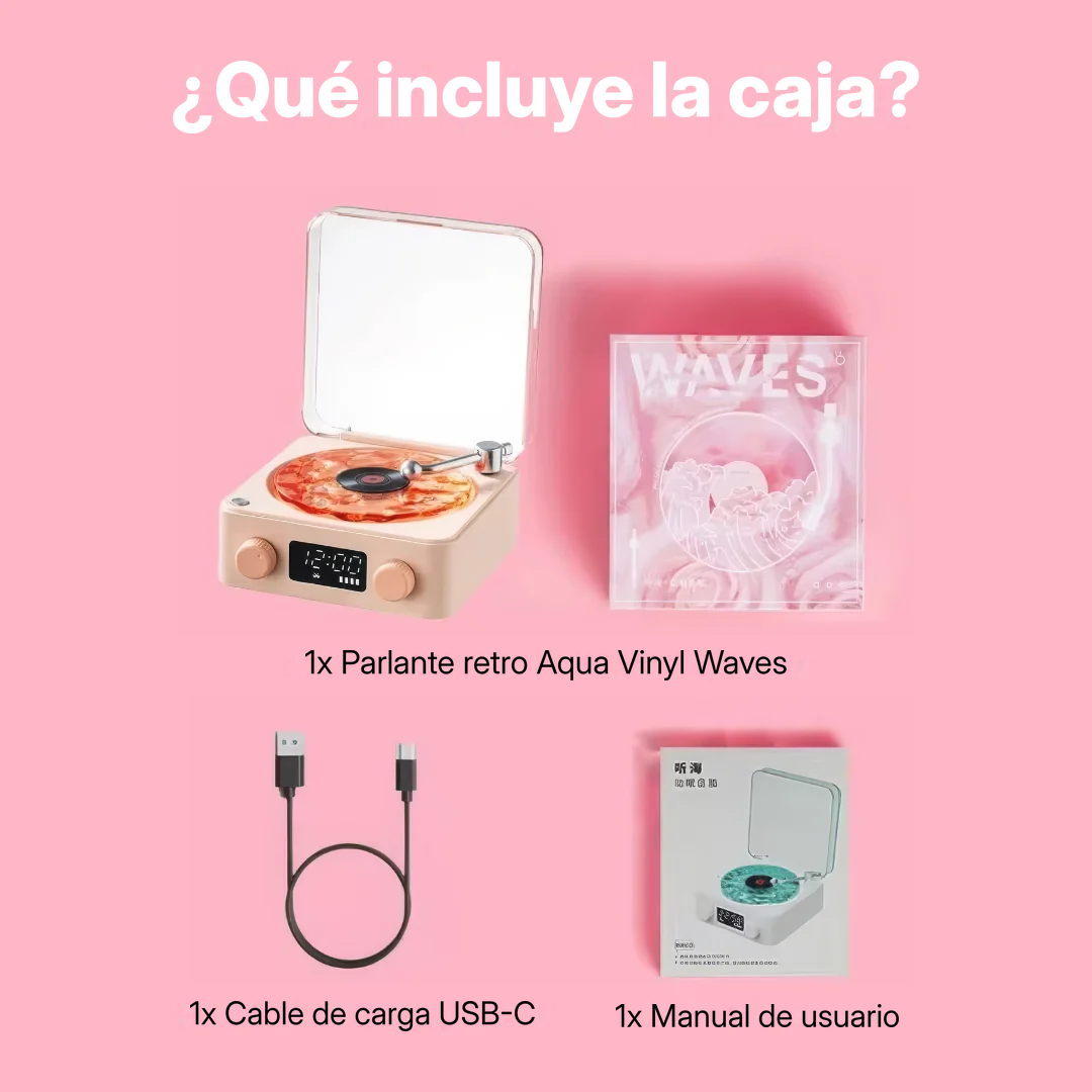 Speaker Retrovinilo | Música, luz y estilo retro en una sola pieza 💿