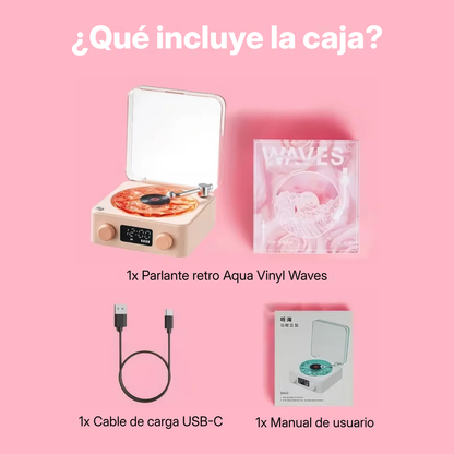 Speaker Retrovinilo | Música, luz y estilo retro en una sola pieza 💿