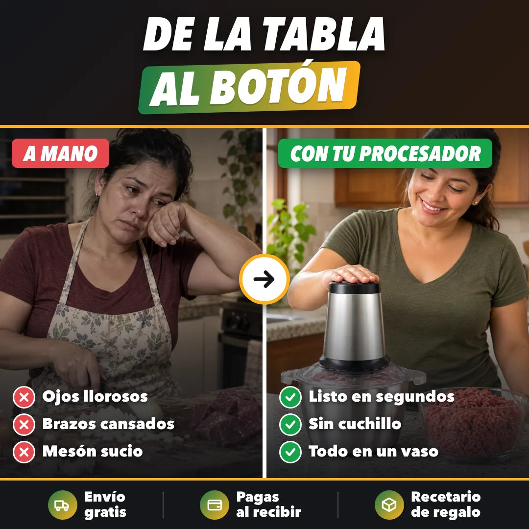 Picar a mano frente a usar el procesador
