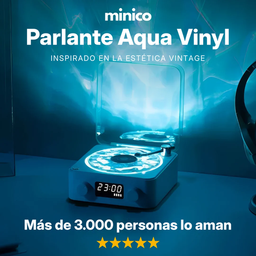 Speaker Retrovinilo | Música, luz y estilo retro en una sola pieza 💿