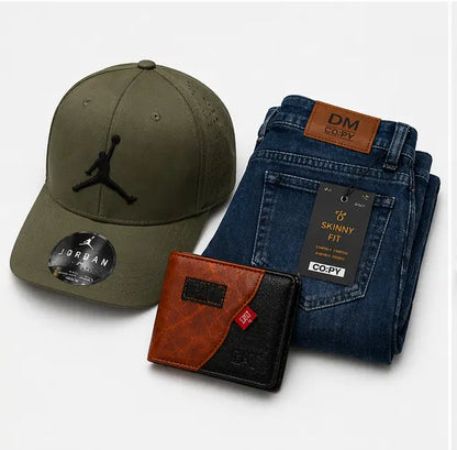 COMBO COMPLETO PARA HOMBRES (PANTALÓN + GORRA + BILLETERA)