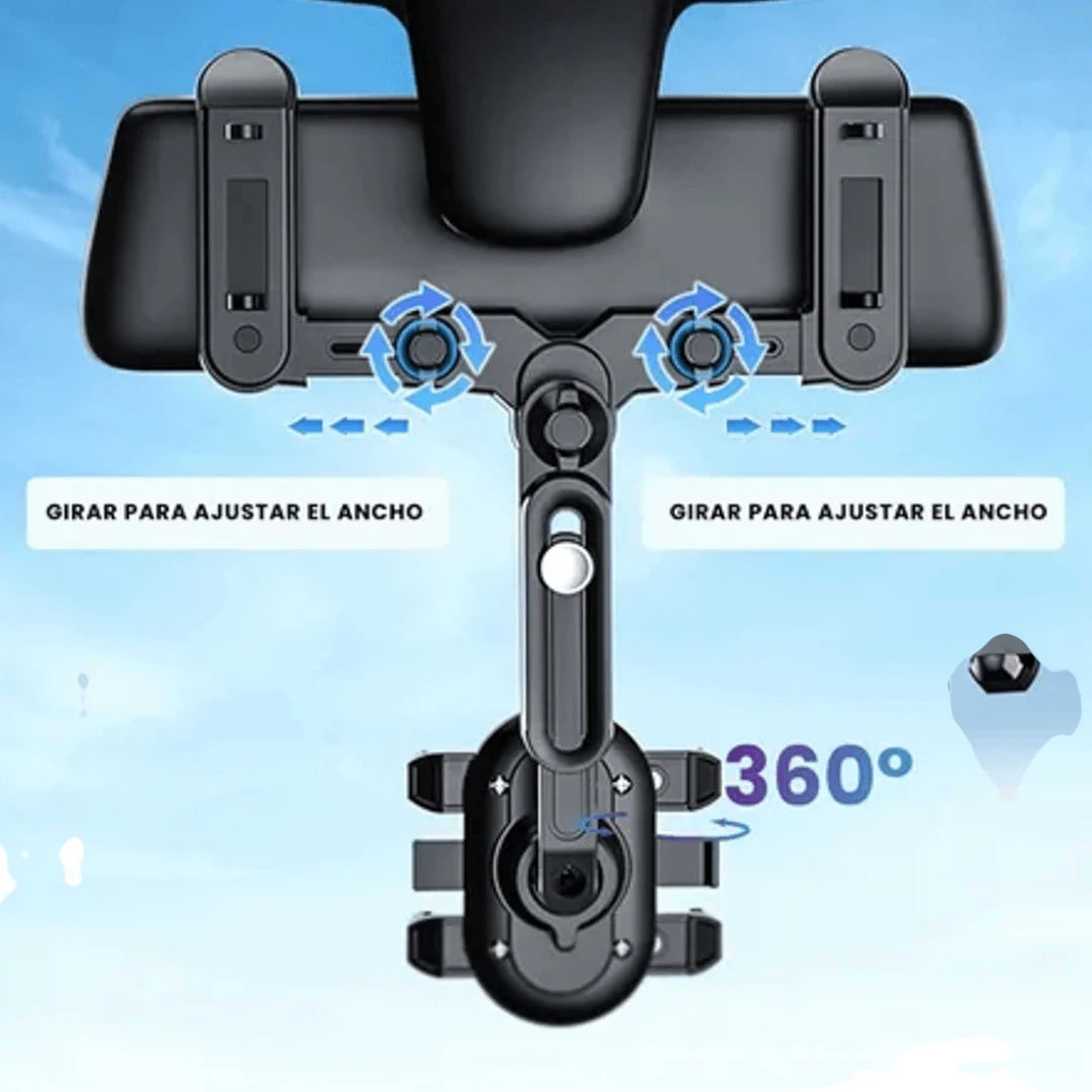 Soporte de Celular Retrovisor para Carro 360°