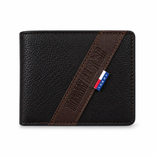 Billeteras Tommy Hilfiger - Marron con Negro Vertical