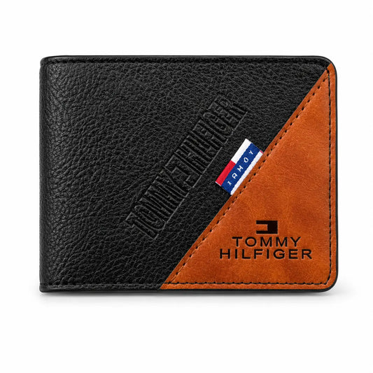 Billeteras Tommy Hilfiger - Café con Negro Diagonal