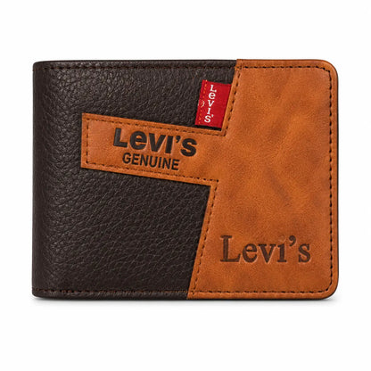 Billetera Levi's - Cafe con Marron y Cafe con Negro Premium bicolor