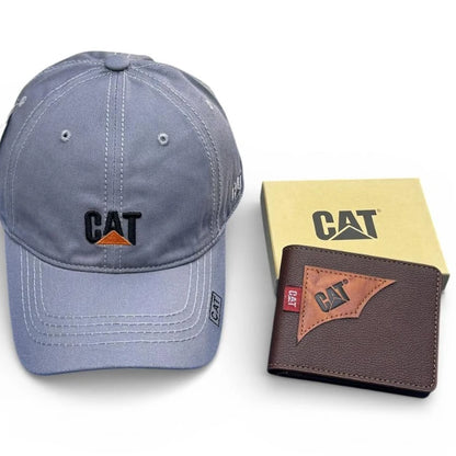 COMBO CATERPILLAR |  Gorra + Billetera con diseño masculino premium.💎