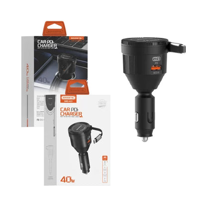 CARGADOR MULTIPLE PARA CARRO SMS-A23 40W