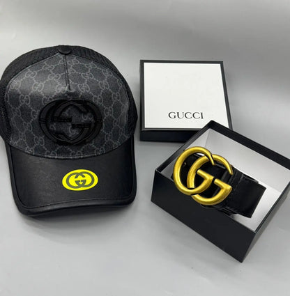 COMBO PREMIUM: GORRA + CINTA - GUCCI