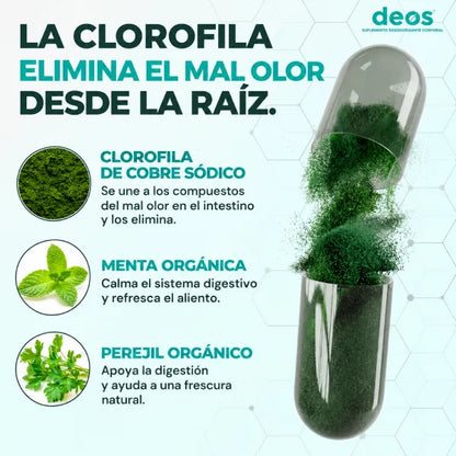 DESODORANTE CORPORAL INTERNO | DEOS Body Supplement 30 Cap.