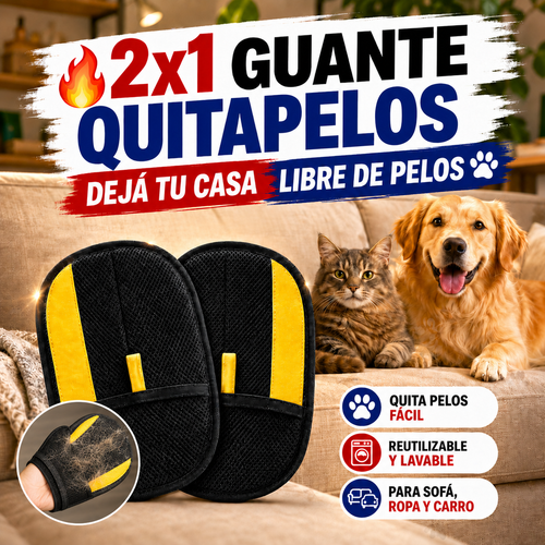 🔥 2x1 Guante Quita Pelos 🐾 | Decile adiós a los pelos por toda la casa 🐶🐱