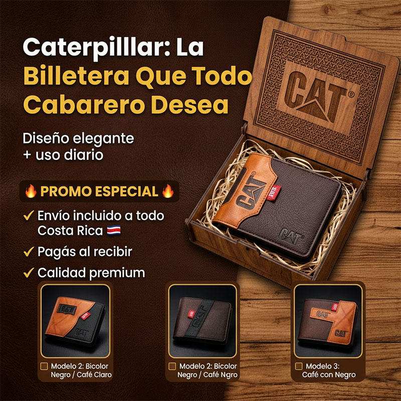 BILLETERA CATERPILLAR | El Regalo Perfecto Para Caballero💎