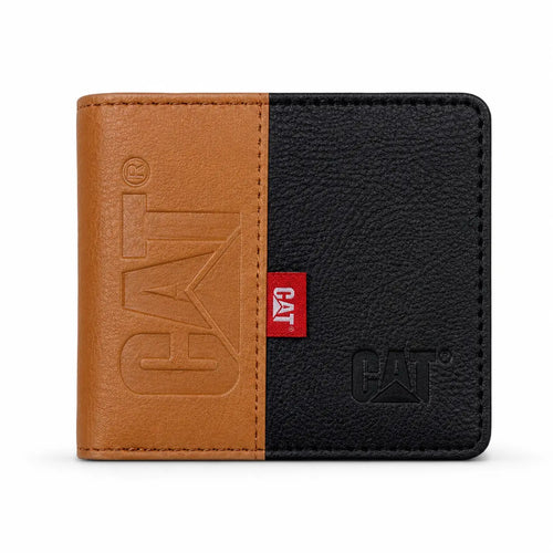 Billetera Caterpillar - Beige con negro y Beige con cafe Lateral