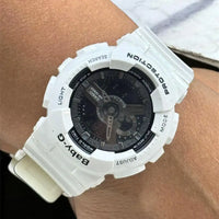 RELOJ BABY G - BLANCO CON NEGRO