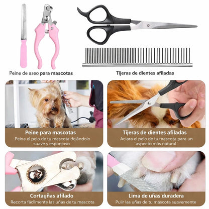 Kit Grooming 12 en 1: Todo lo que tu mascota necesita 🐶😺