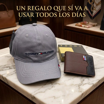 COMBO PERFECTO PARA HOMBRES | Gorra + Billetera Tommy Hilfiger