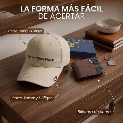COMBO PERFECTO PARA HOMBRES | Gorra + Billetera Tommy Hilfiger