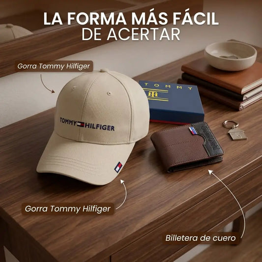 COMBO PERFECTO PARA HOMBRES | Gorra + Billetera Tommy Hilfiger