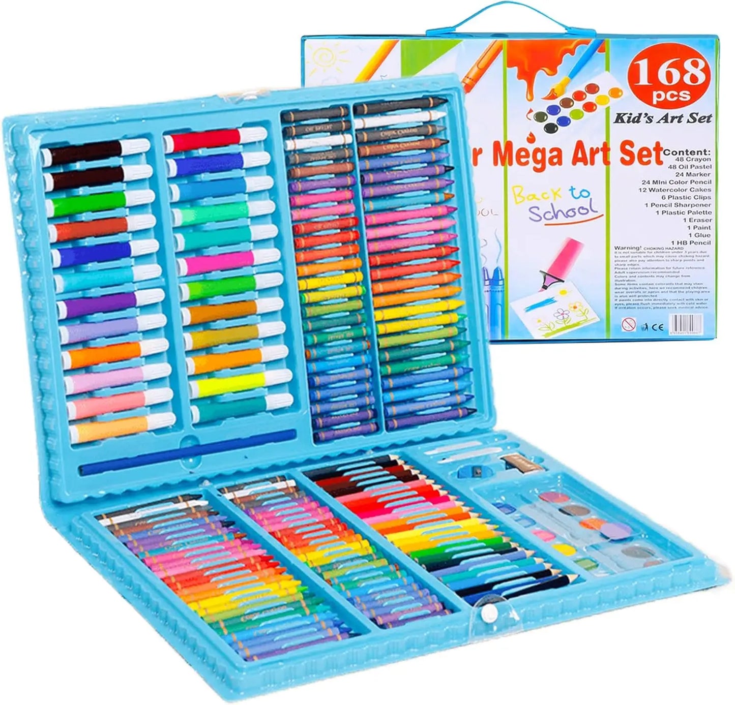 Set de Arte 168 Piezas — Ideal para aprender, crear y entretenerse 🎨