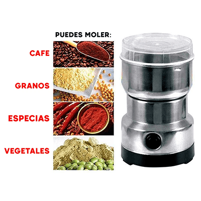 Molino Eléctrico Multiusos: Muele en segundos, disfruta por días ☕