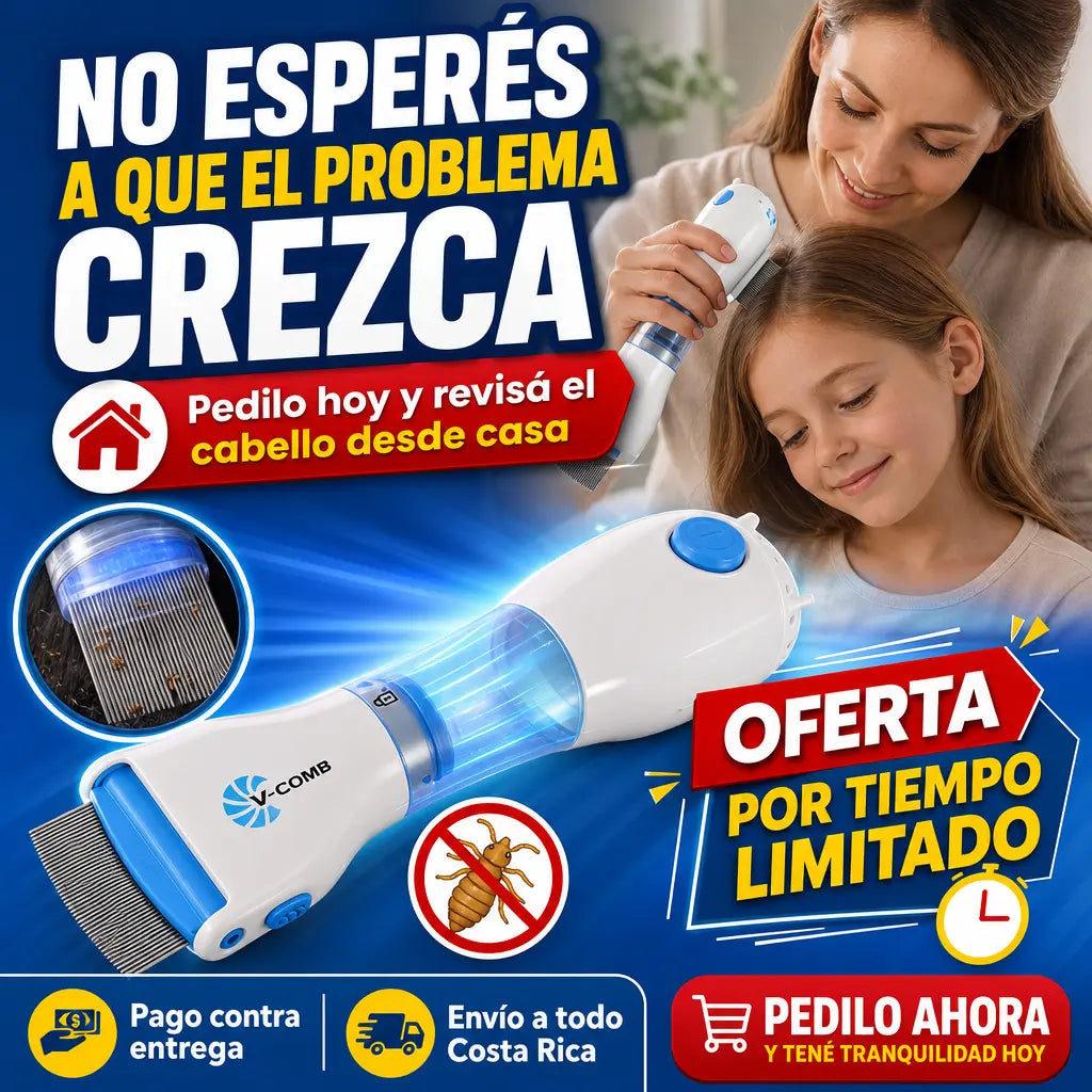 Sacapiojos Eléctrico | Peina, aspira y atrapa piojos y liendres desde la primera pasada