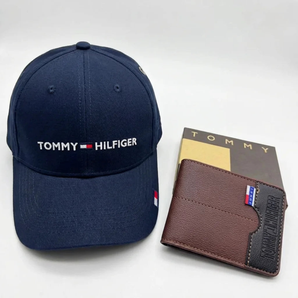 COMBO PERFECTO PARA HOMBRES | Gorra + Billetera Tommy Hilfiger