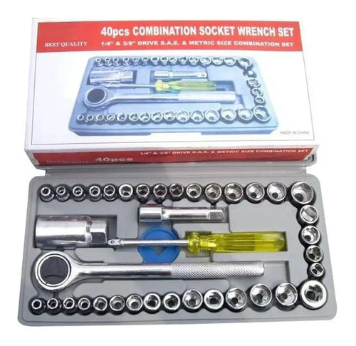 Juego de copas Ratchet 40piezas