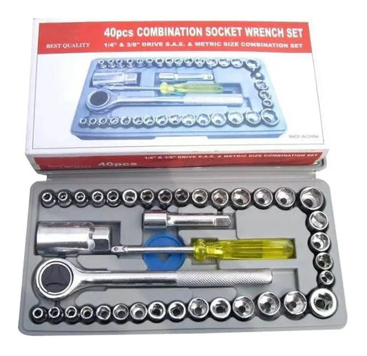 Juego de copas Ratchet 40piezas