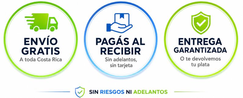 Envío gratis y pago contra entrega en Costa Rica