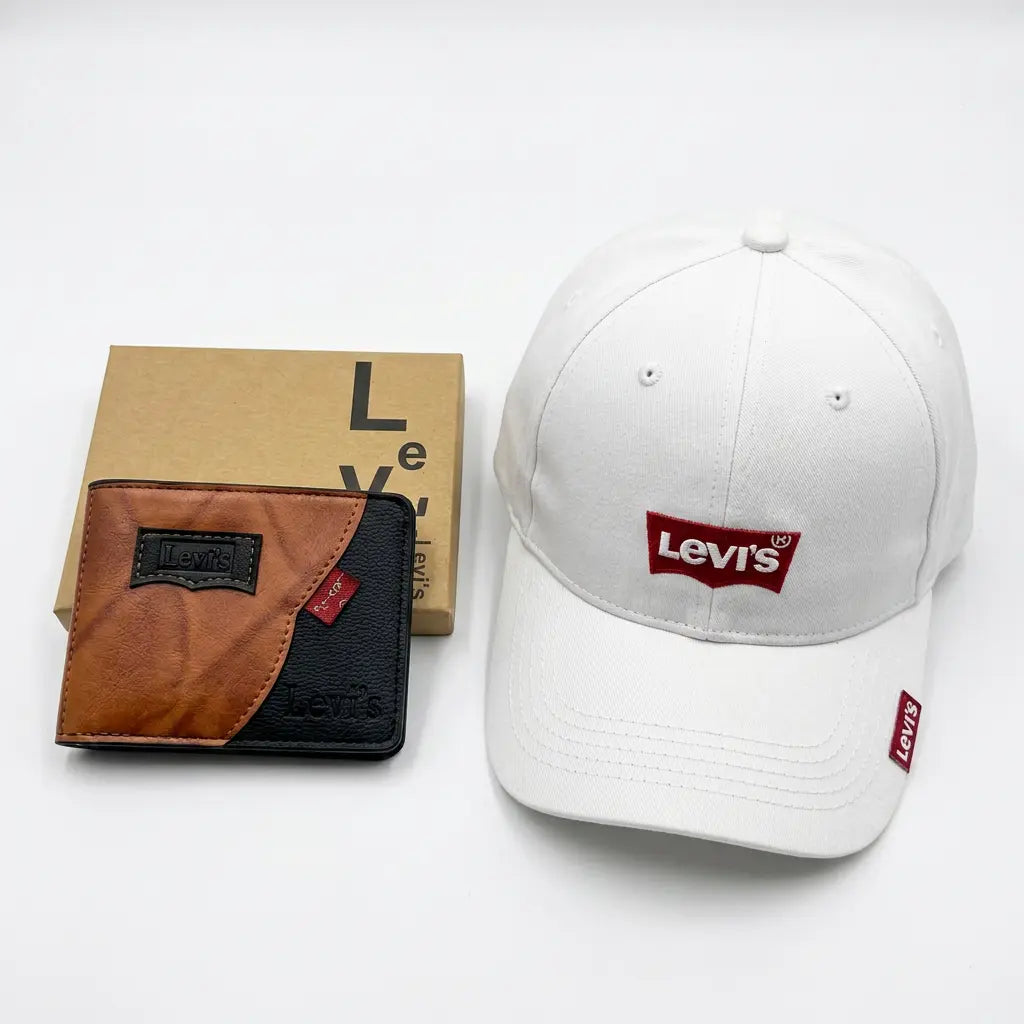COMBO LEVI'S PERFECTO PARA HOMBRES | Gorra + Billetera