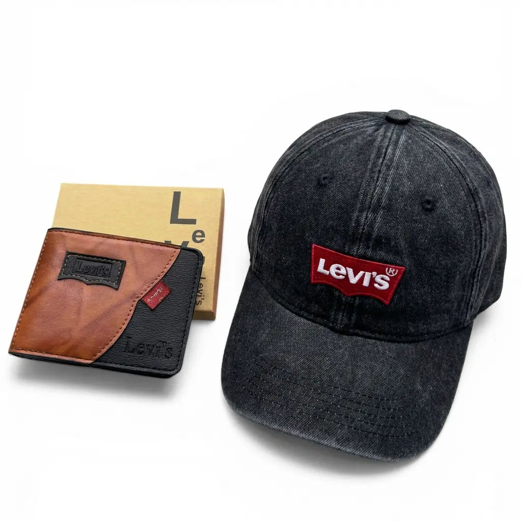 COMBO LEVI'S PERFECTO PARA HOMBRES | Gorra + Billetera