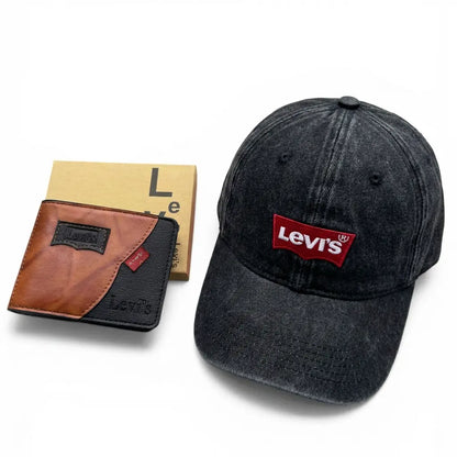 COMBO LEVI'S PERFECTO PARA HOMBRES | Gorra + Billetera