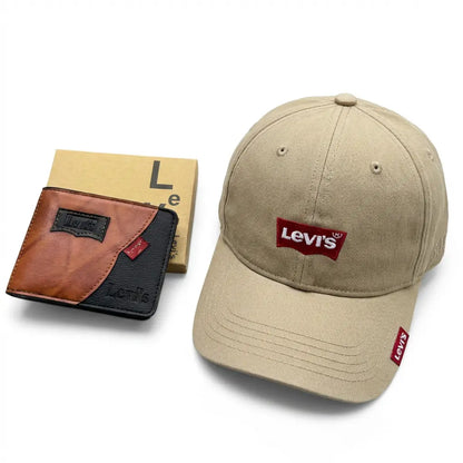 COMBO LEVI'S PERFECTO PARA HOMBRES | Gorra + Billetera
